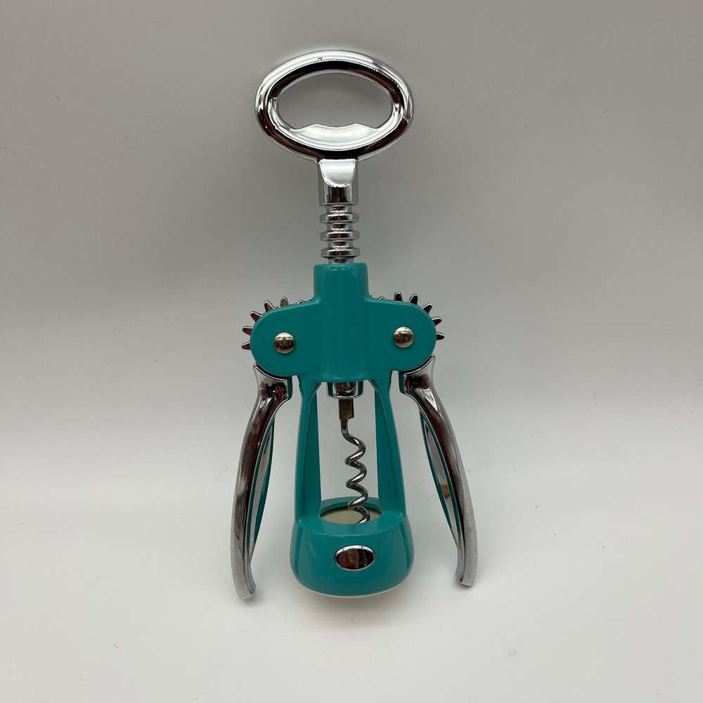 The Pioneer Woman Corkscrew Teal‎ Winged Wine Opener Farmhouse Kitchen Tool